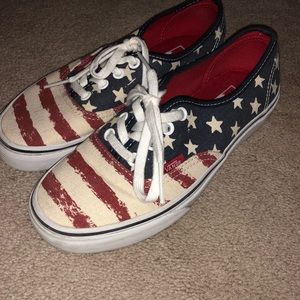 Patriotic Vans sneakers